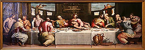 'The Last Supper' painting by Giorgio Vasari