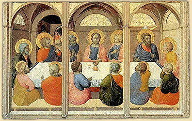 'The Last Supper' painting by Il Sassetta (Stefano di Giovani)