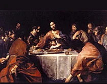 'The Last Supper' painting by Valentin de Boulogne