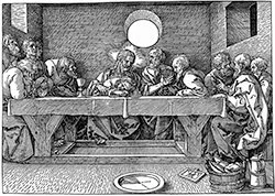 'The Last Supper' woodcut by Albrecht Dürer