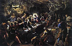'The Last Supper' painting by Jacopo Tintoretto