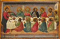 'The Last Supper' painting by Ugolino da Siena