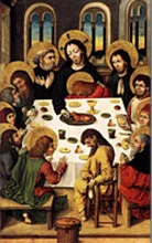 'The Last Supper' painting by Master of the Housebook
