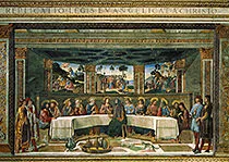 'The Last Supper' fresco painting by Cosimo Rosselli