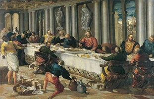 'The Last Supper' painting by an anonymous painter in the Manner of El Greco