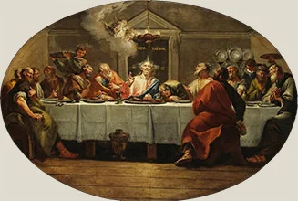 'The Last Supper' painting by Francesco Fontebasso