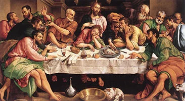 'The Last Supper' painting by Jacopo Bassano