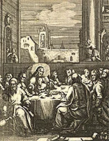 'The Last Supper' etching by Nicolas Cochin