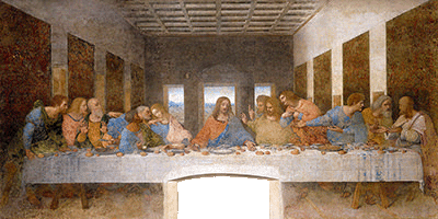 'The Last Supper' dry fresco painting by Leonardo da Vinci