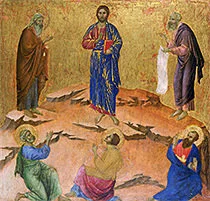 'The Transfiguration' painting by Duccio di Buoninsegna