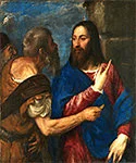 'The Tribute Money' painting by Titian
