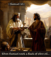 Click to enlarge Warren Camp's Scripture picture of 1 Samuel 10:1 NIV. Warren Camp's Scripture picture of 1 Samuel 10:1 NIV
