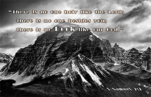 Click to enlarge Warren Camp's Scripture picture of 1 Samuel 2:2 NIV. Warren Camp's Scripture picture of 1 Samuel 2:2 NIV