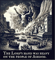Click to enlarge Warren Camp's Scripture picture of 1 Samuel 5:6 NIV. Warren Camp's Scripture picture of 1 Samuel 5:6 NIV