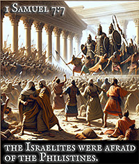 Click to enlarge Warren Camp's Scripture picture of 1 Samuel 7:7 NIV. Warren Camp's Scripture picture of 1 Samuel 7:7 NIV