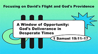Click to enlarge Warren Camp's Scripture picture of 1 Samuel 19:11–17. Warren Camp's Scripture picture of 1 Samuel 19:11–17