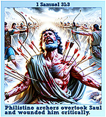 Click to enlarge Warren Camp's Scripture picture of 1 Samuel 31:3 NIV. Warren Camp's Scripture picture of 1 Samuel 31:3 NIV
