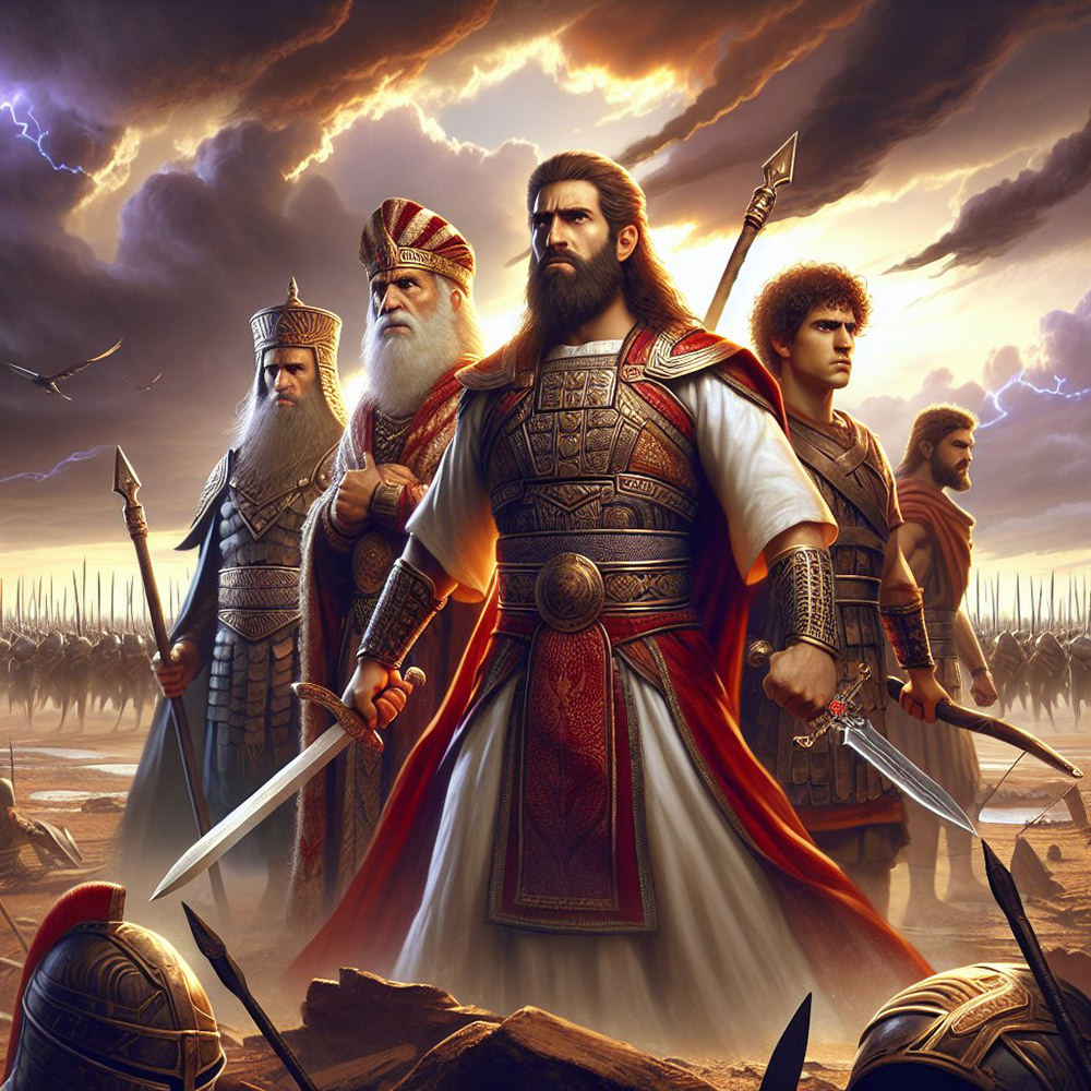 Image of Eleazer (center), courtesy of bible.art